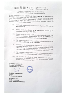 Audit Report FCRA FY 2023-24