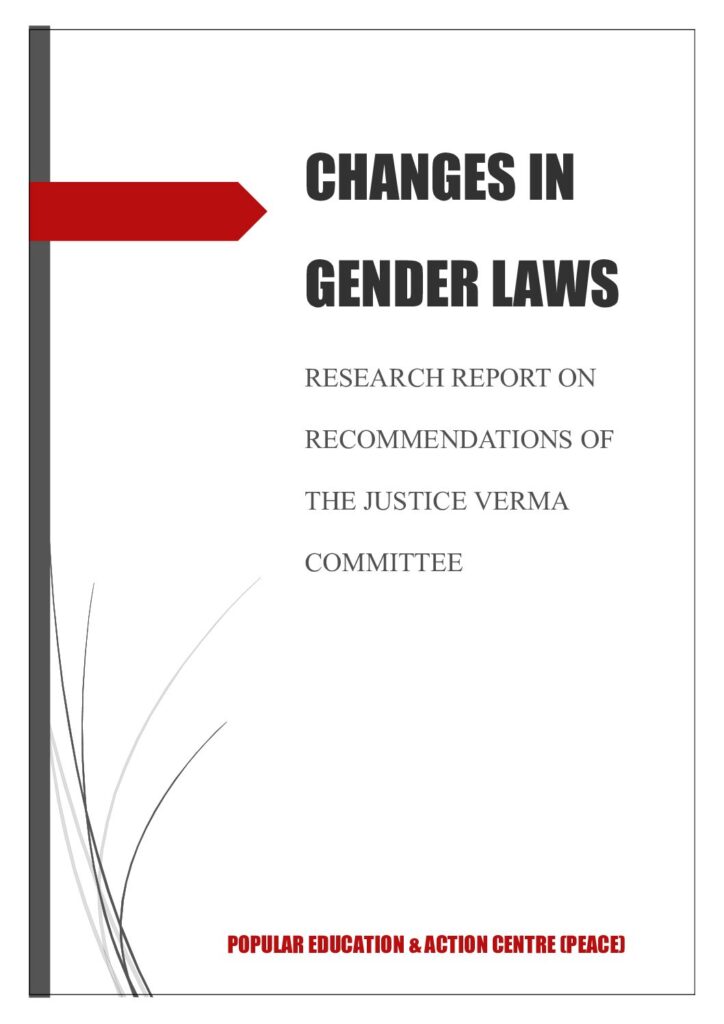 thumbnail of Research Brief – Justice Verma Committee – Changes in Law & recommendations